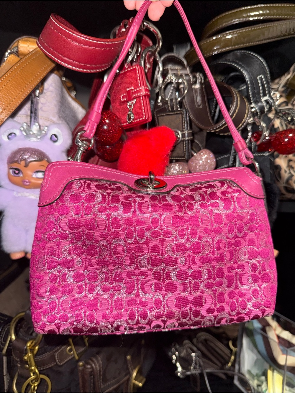 Optic pink coach